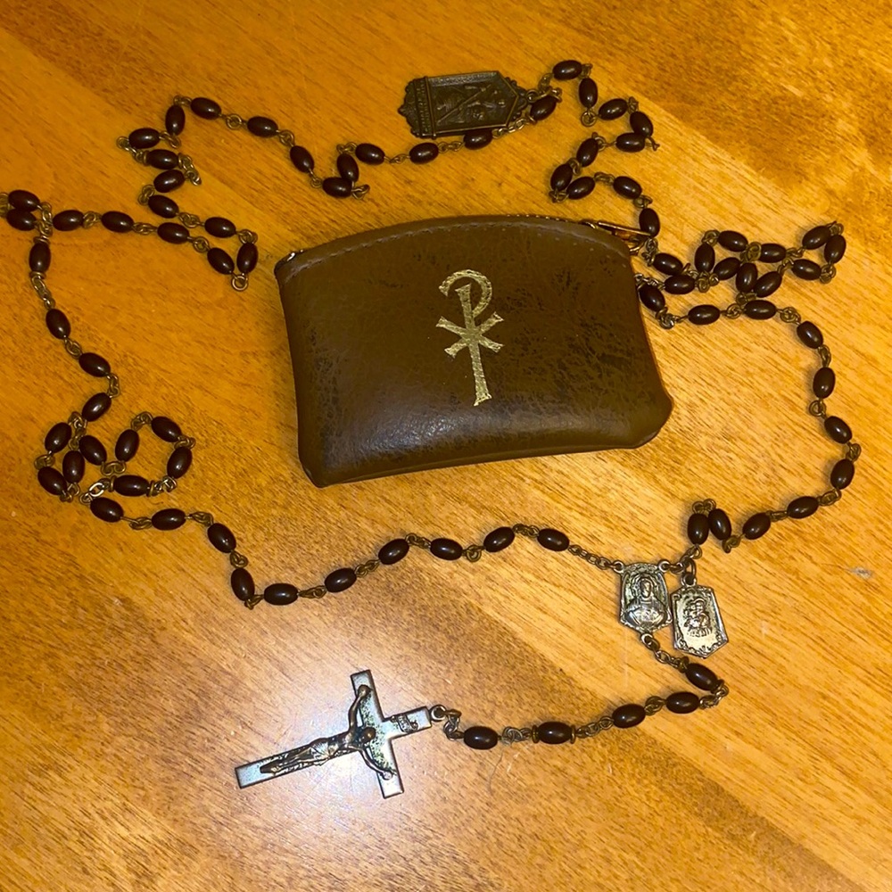 Brown bead Rosary